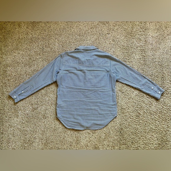 Abercrombie & Fitch Popover Button-Up Striped Shirt size M - Picture 9 of 11
